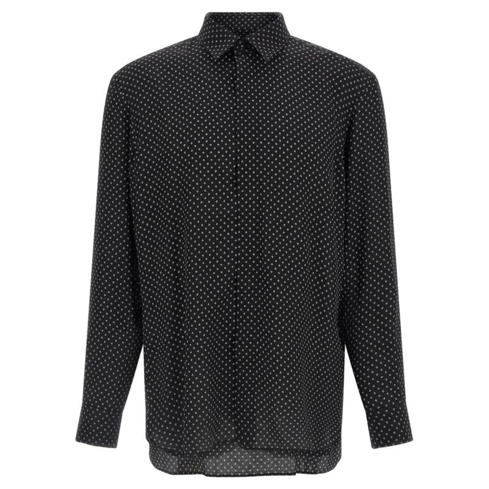 Tom Ford Men Micro-Print Shirt